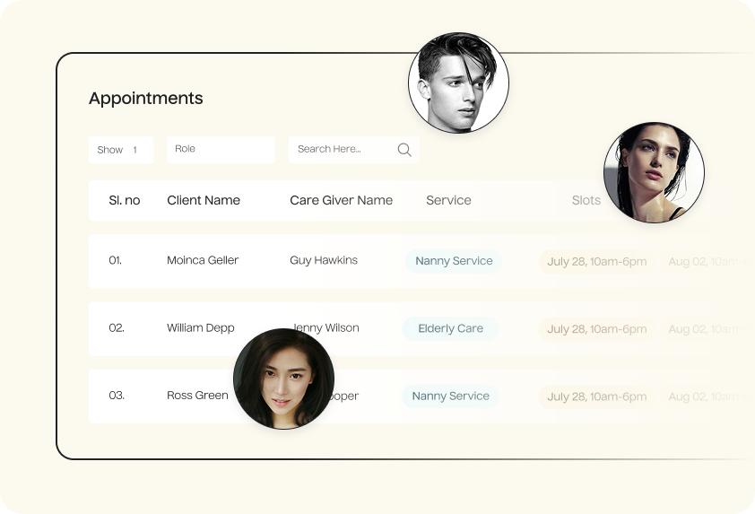 Manage client profiles, history, notes, and communication in one centralized system. 